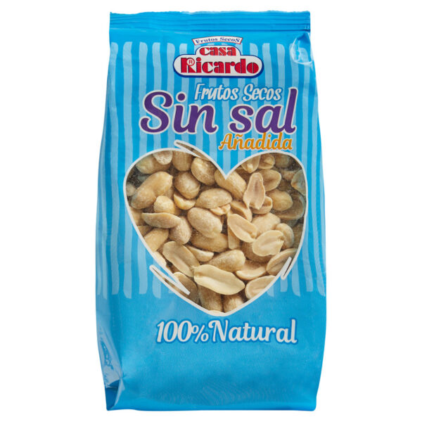 Cacahuete Repelado Tostado sin Sal - 250gr.